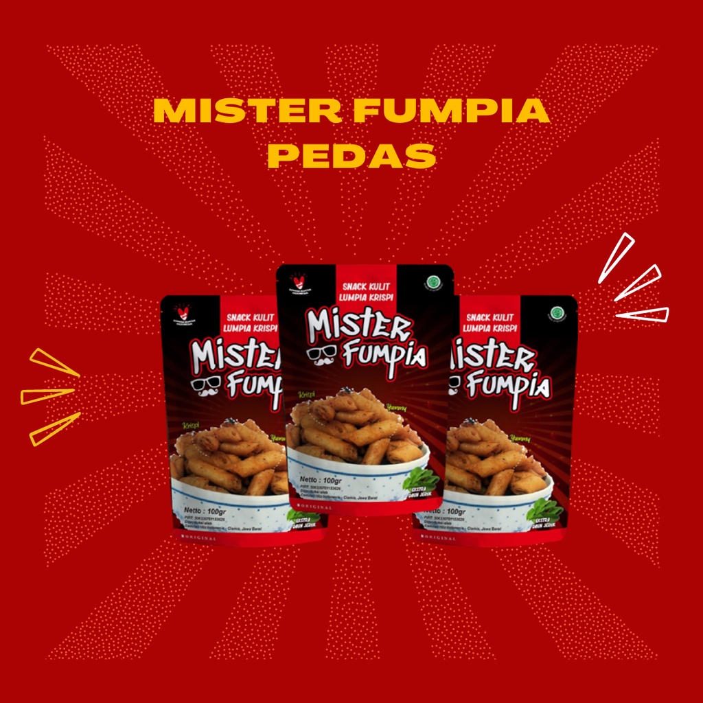 

Snack Kulit Lumpia Krispi Classic Spicy (Mister Fumpia Pedas)