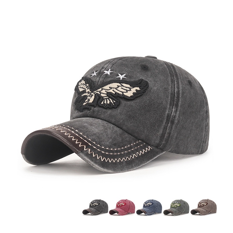 Topi Baseball Desain Elang Gaya Vintage Untuk Pria Dan Wanita