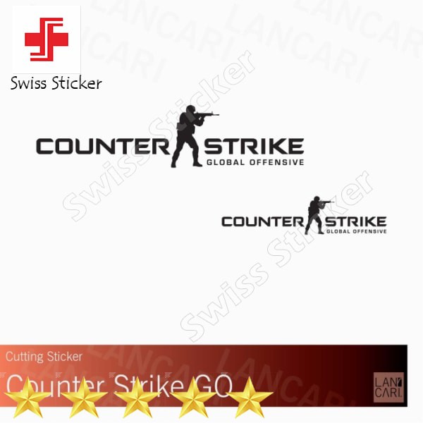 

Murah Sticker Counter Strike Global Offensive Games Logo Vinyl cut Stiker - Putih Elegan