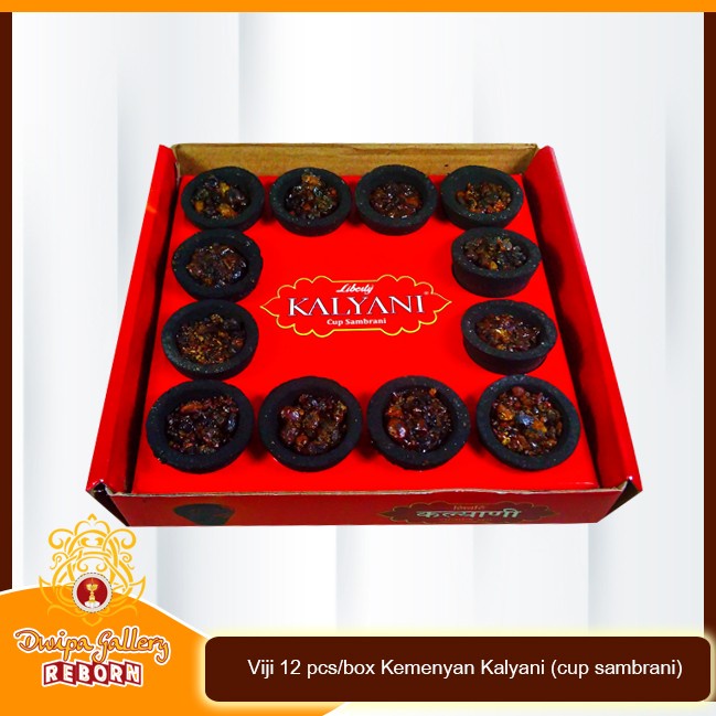 Viji 12 pcs/box Kemenyan Kalyani (cup sambrani)