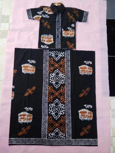 BAJU SETELAN ANAK 4TH SAMPAI 9TH MUSLIM ETHNIC SARUNG BATIK CAP DAN HEM KELAS TK-2SD MODERN MURAH