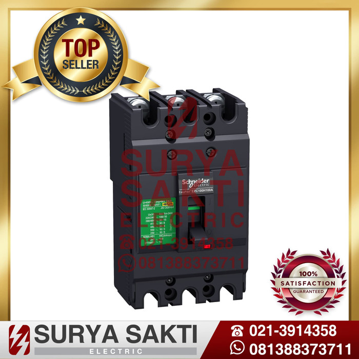 SCHNEIDER EasyPact MCCB EZC100N 63A / 63A 3P 18KA MCCB ezc Termurah