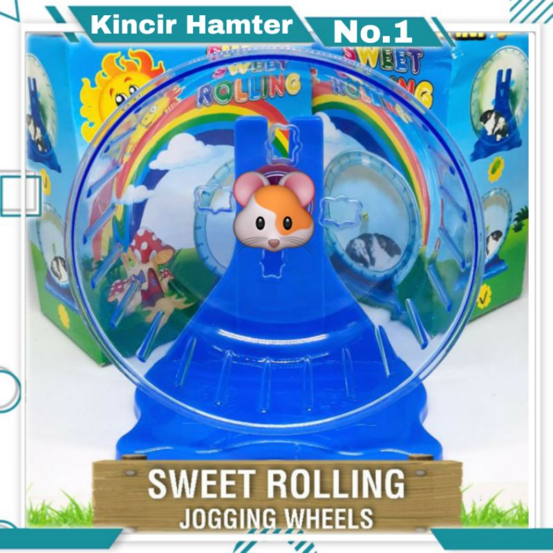 Sweet Rolling No.1 Hamster Jogging Ball Mainan Bola Roda Wheel Kincir Putar Hewan / Kincir Hamster