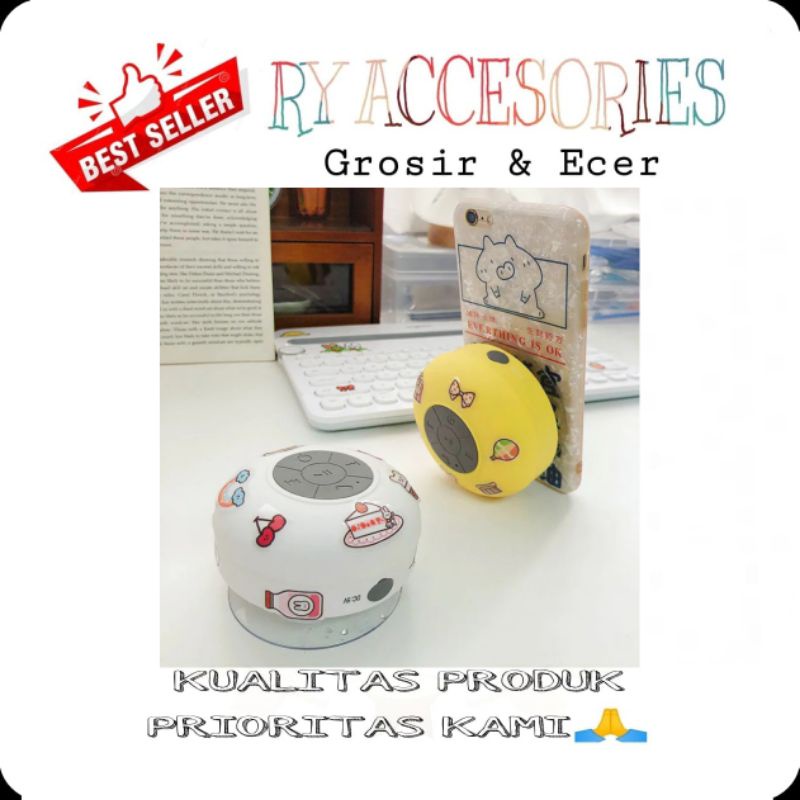 RY - Speaker Bluetooth mini waterproof lucu estetik speaker Bluetooth wireless anti air portable min