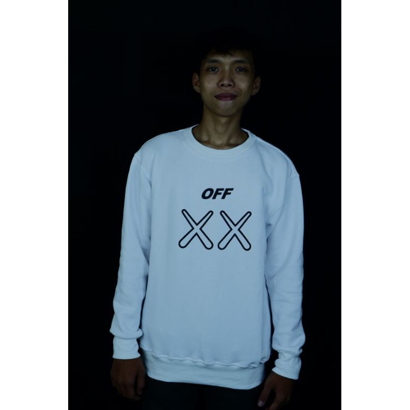 BEST QUALITY- Jaket crewneck off-white premium full lable&amp;tag