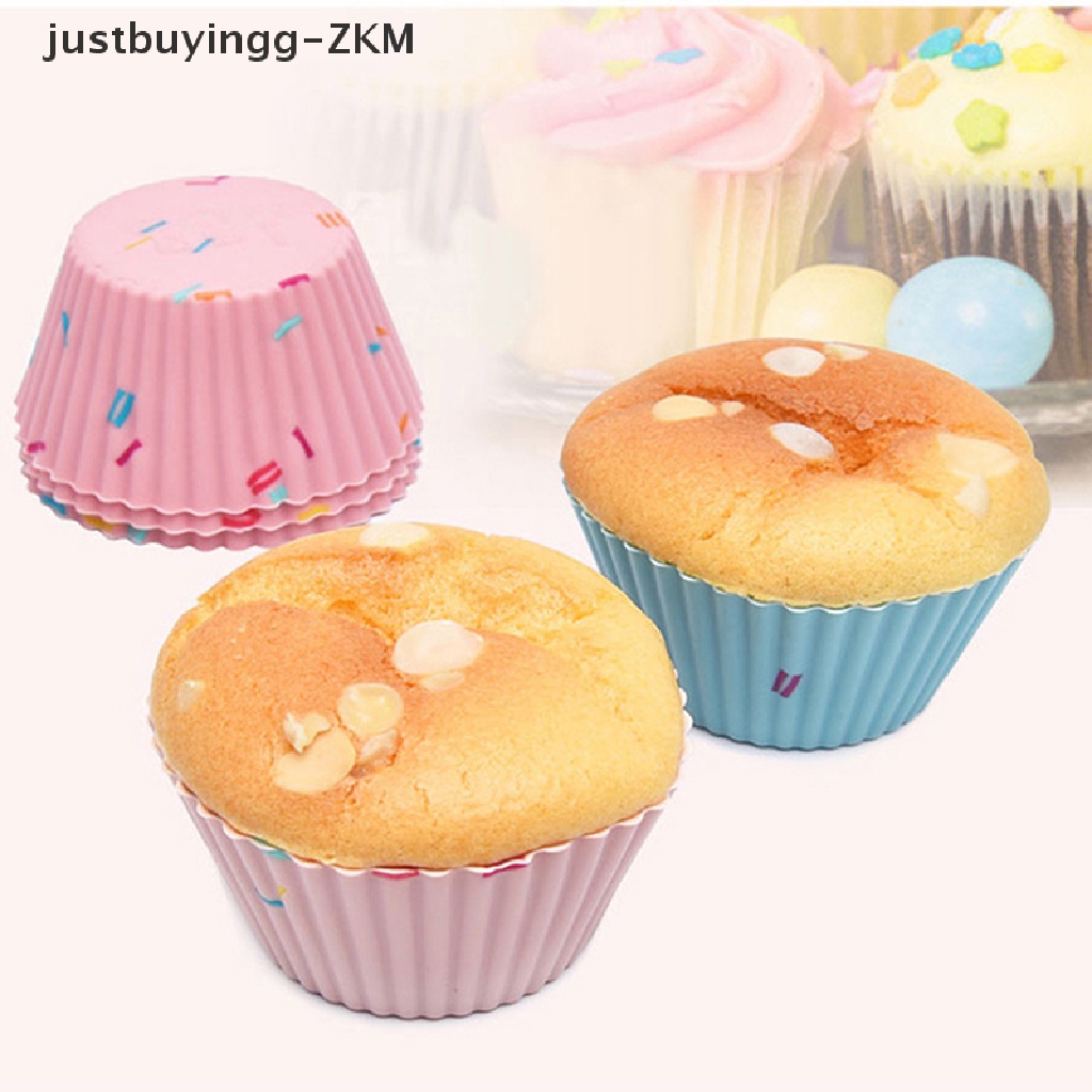 12 Pcs Cup Cetakan Kue Muffin Pudding Bahan Silikon