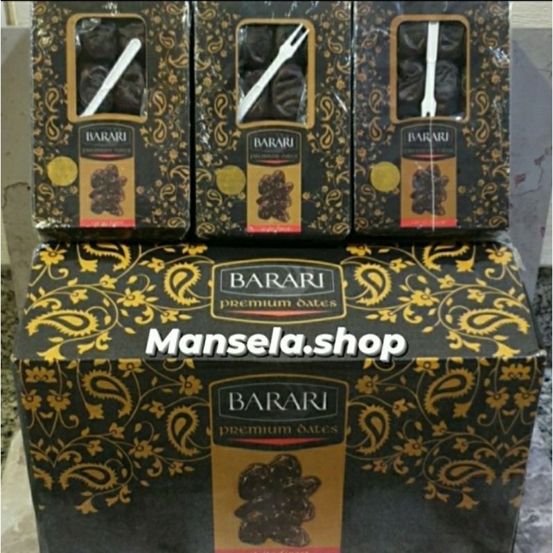 

Promo ! kurma Bam Barari kemasan 600 gr x 12 pac . kemasan Baru