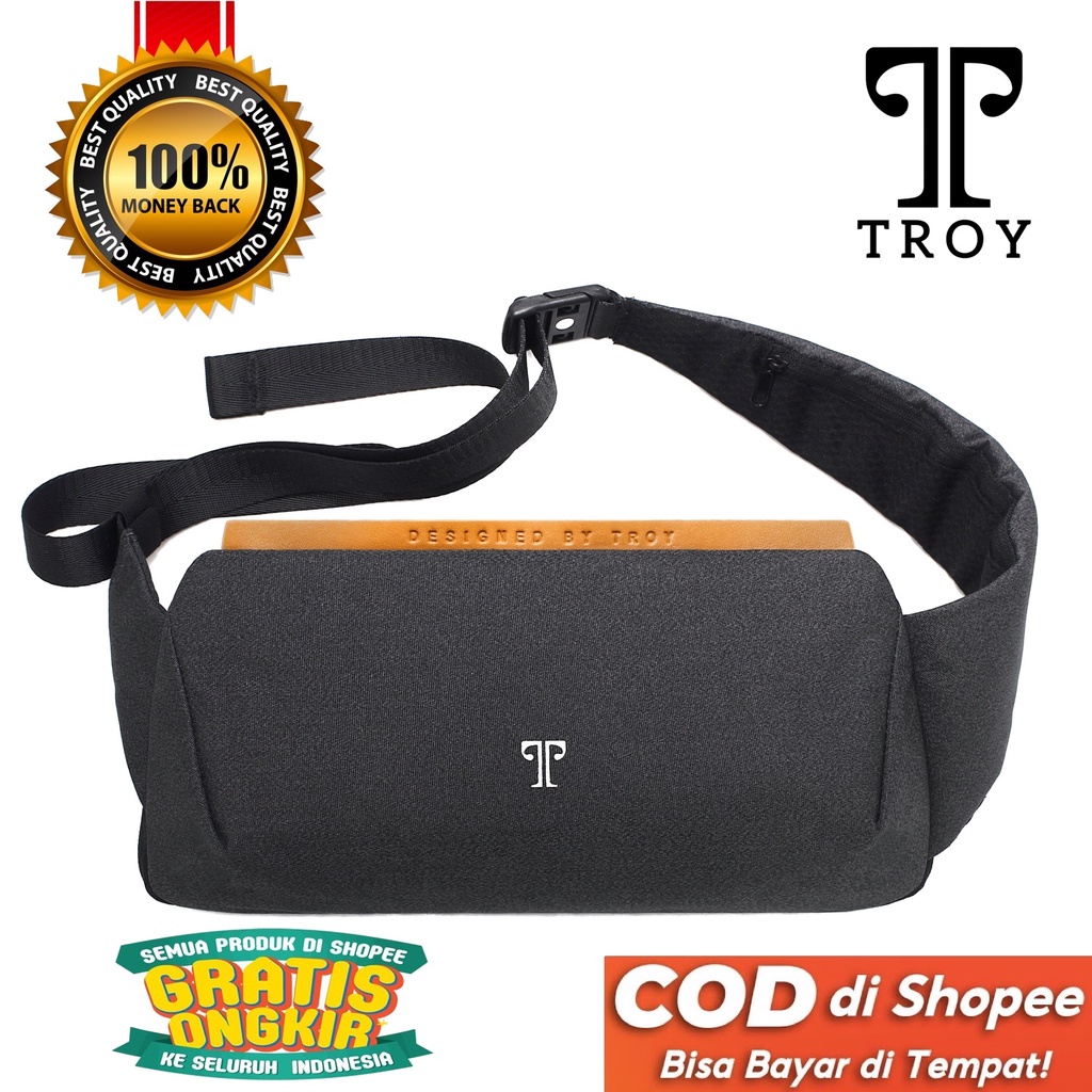 TOKOKOE - Tas Selempang Pria model Shoulder Bag dengan tali Magnet Original - Troy - Montana