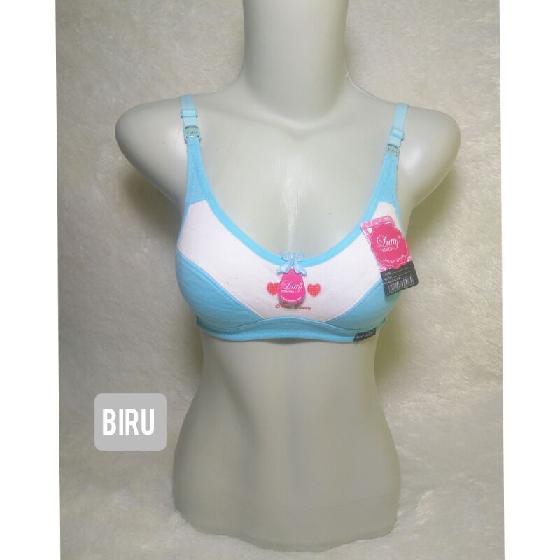 3 Pcs Bra Remaja | Bra Wanita | Bra Perempuan Kancing Dua Tanpa Kawat