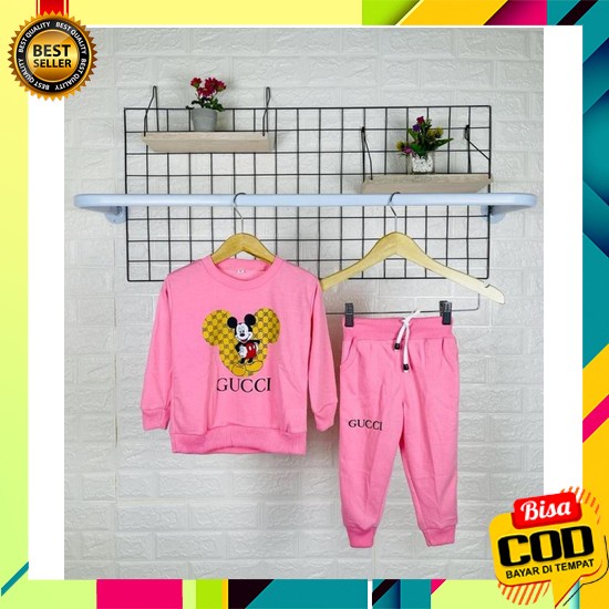 Setelan Baju Anak Perempuan Import Kekinian Style Korea / One Set Anak Baju Stelan Anaka Perempuan 1
