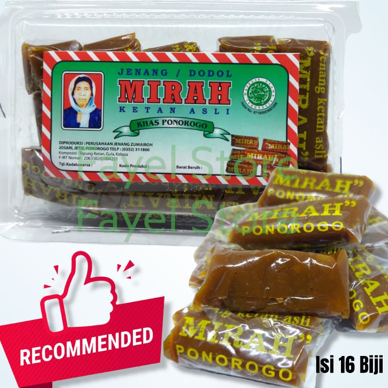 

Jenang Mirah Dodol Mirah Ketan Asli Khas Ponorogo Makanan Camilan Instan