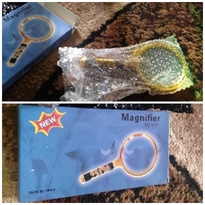 

TULIS-ALAT- MAGNIFIER KACA PEMBESAR 10X DESAIN KLASIK DGN GAGANG KAYU UKURAN 80MM -ALAT-TULIS.