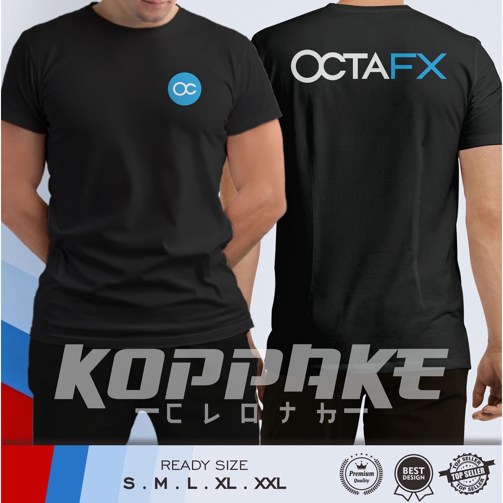 Kaos OctaFX Logo v2 Baju Trader