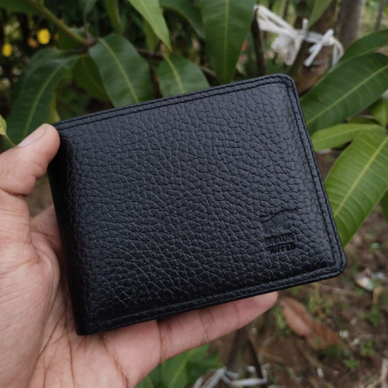 Dompet Kulit Asli Braun buffel model 3D dompet kulit motif jeruk