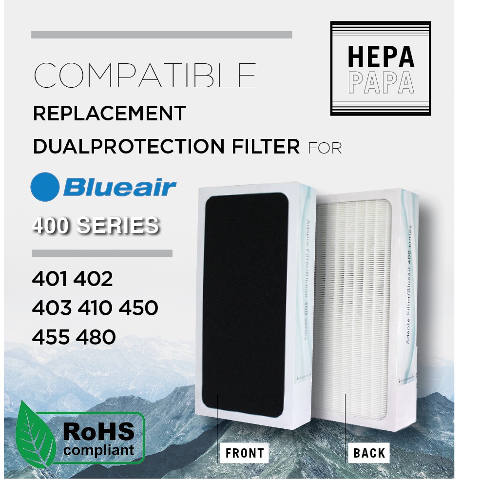 NAUTIC - Blueair 400 Series Compatible (BUKAN ORI) Filter SMOKESTOP PARTICLE