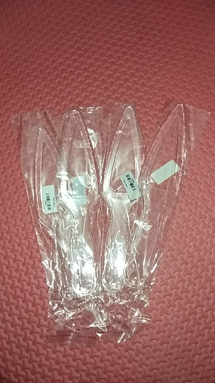 Pisau Tart/pisau Kue/pisau Plastik Transparan