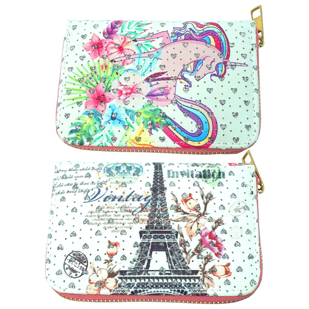 Mini Wallet &quot;DOMPET KOIN KARET UNICORN + EIFFEL&quot; (IMPORT QUALITY)