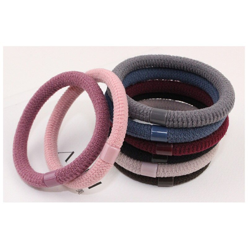 FJCO - Ikat Rambut Korea PolosTebal / Karet Rambut / Kuncir Rambut / Kunciran Rambut KM-034-5