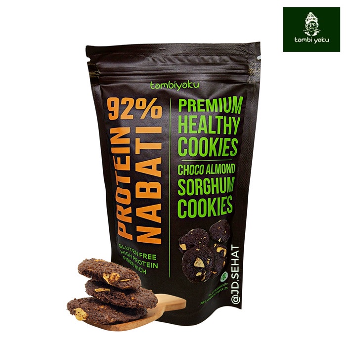 

Sorghum Cookies TAMBIYAKU Choco Almond Premium Low GI Gluten Free