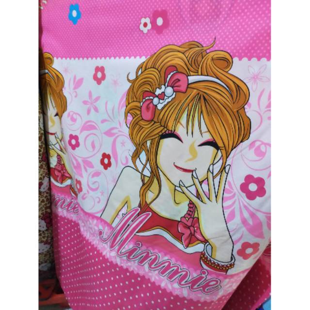 Bahan seprei motif minmie
