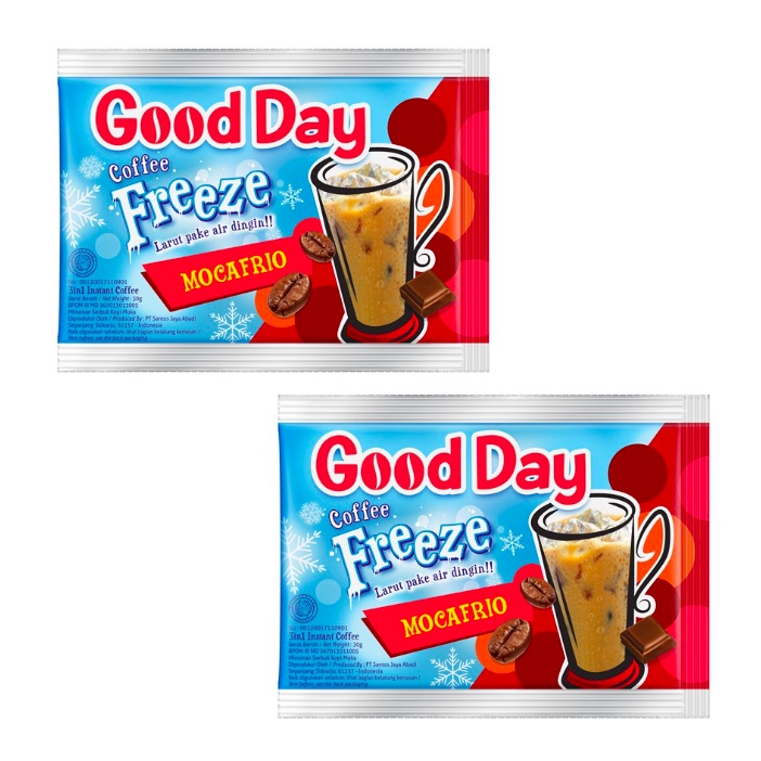 Kopi GOOD DAY Freeze Mocafrio 1 Renteng 10 x 30 gr GOOD DAY Coffee Freeze