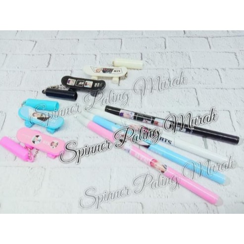 

(LUSINAN) PEN39 Pulpen / Pen Skateboard BTS BT21 Gel Fancy Karakter