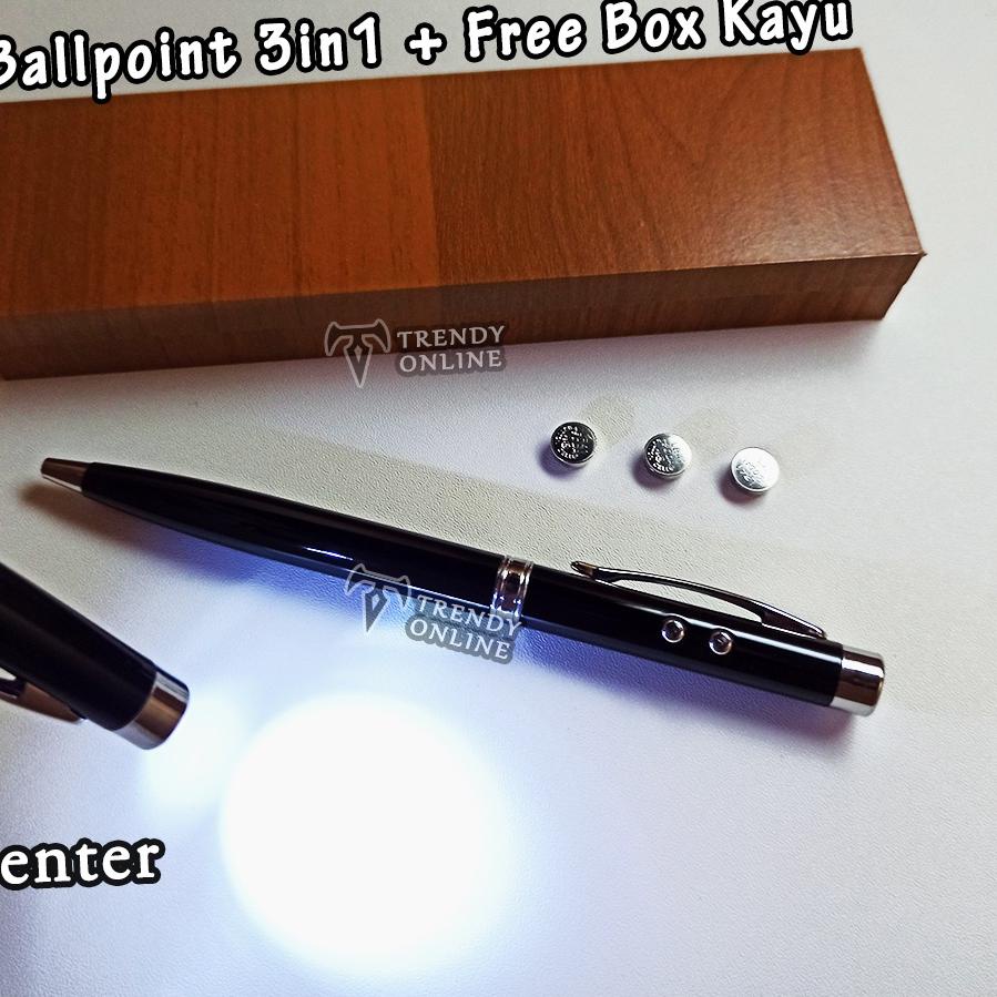 

Sudah READY.. Pulpen Multifungsi FREE GRAFIR Cetak Nama, Pulpen 3in1 Menulis, Laser Pointer, Senter, Pen 3 in 1, Pulpen Presentasi