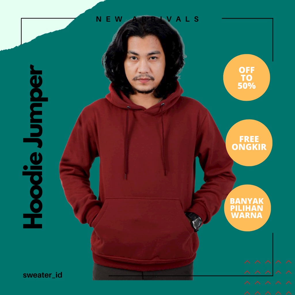 Sweater_id Hoodie Jumper Maroon Polos Unisex