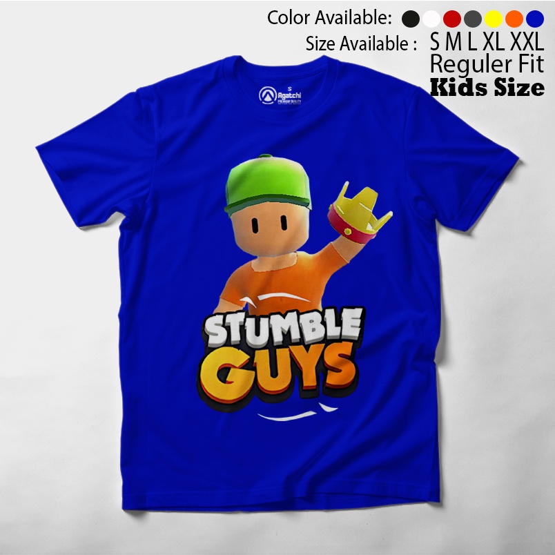 Baju Kaos Atasan Anak Laki-Laki Gamers Stumble Guys