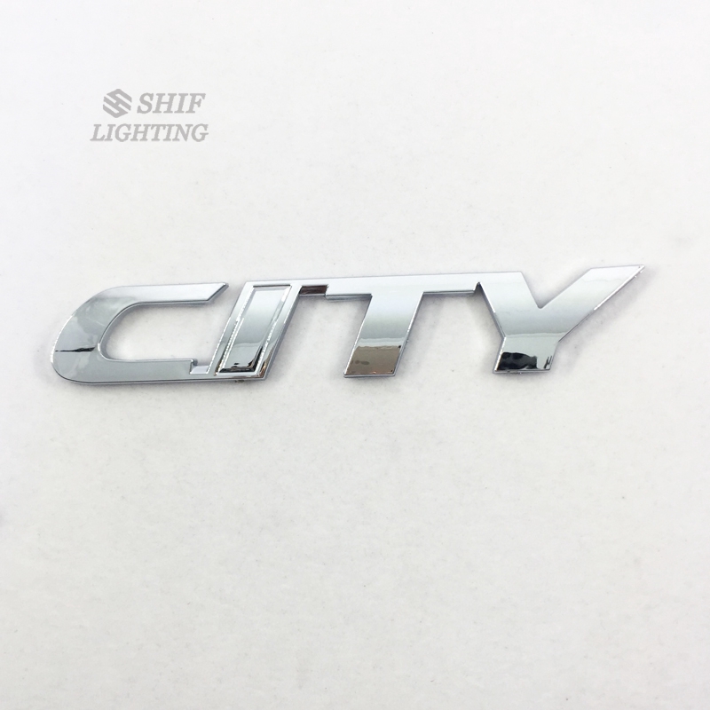 1Pc Stiker Emblem / Badge Tulisan CITY Bahan ABS Untuk Bagasi Belakang Mobil Toyota