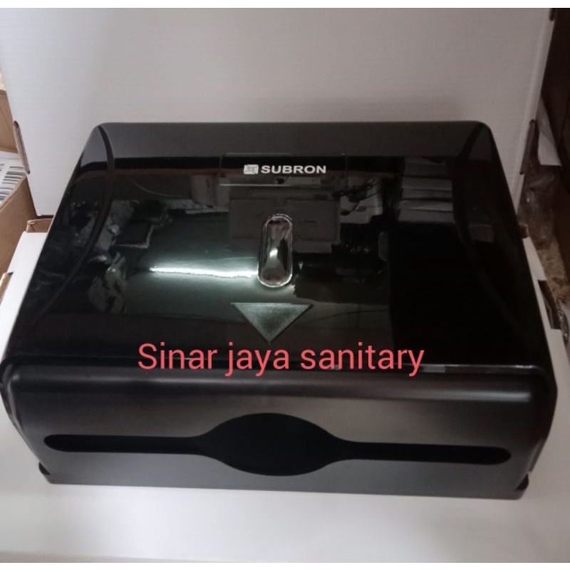 Tempat tissue kotak hitam subron / Tempat tissu K41 subron / tissue lembaran