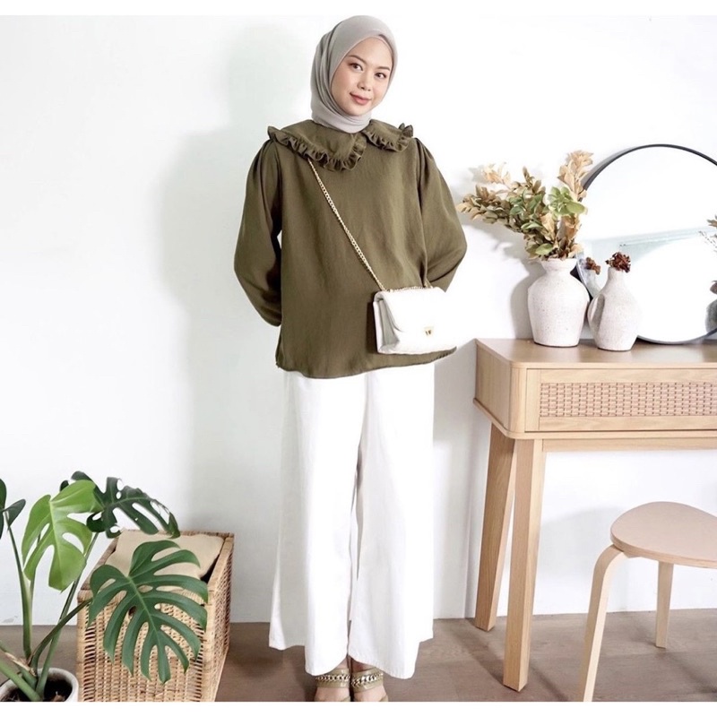 (AMD) BLOUSE PANORA OVERSIZE CRINCLE AIRFLOW