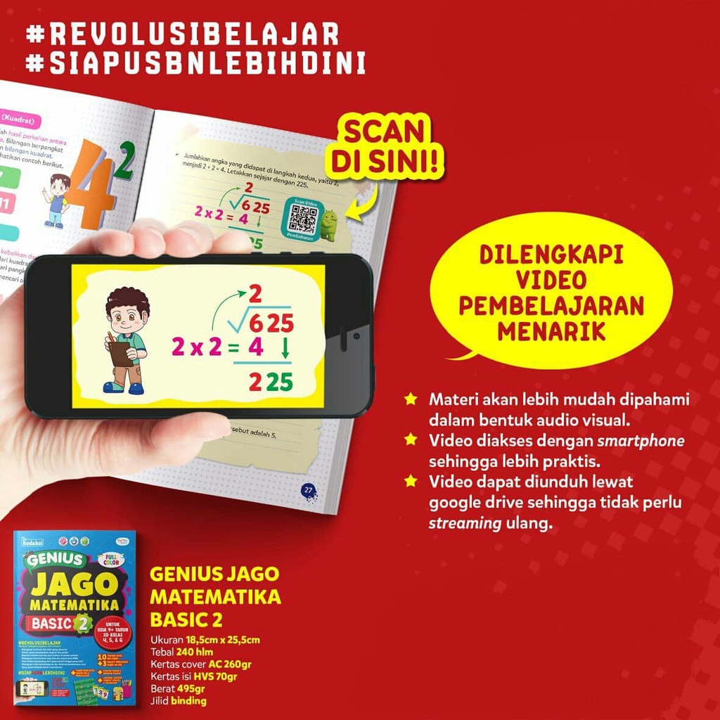 Buku Genius Jago Matematika (Basic 1 dan 2)