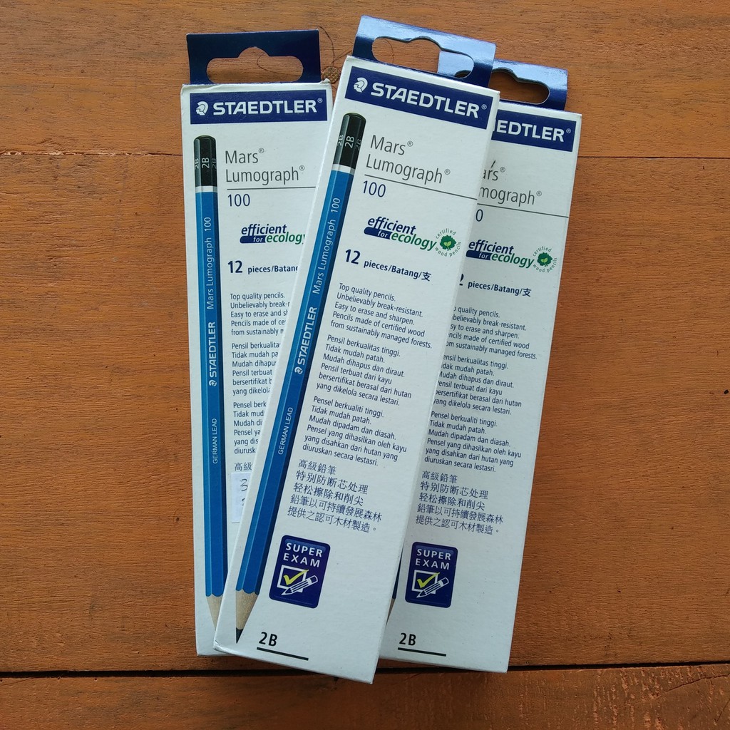 

Pensil 2B STAEDTLER (12 Pcs) Pensil / Pencil 2B Staedtler 2B Original Asli