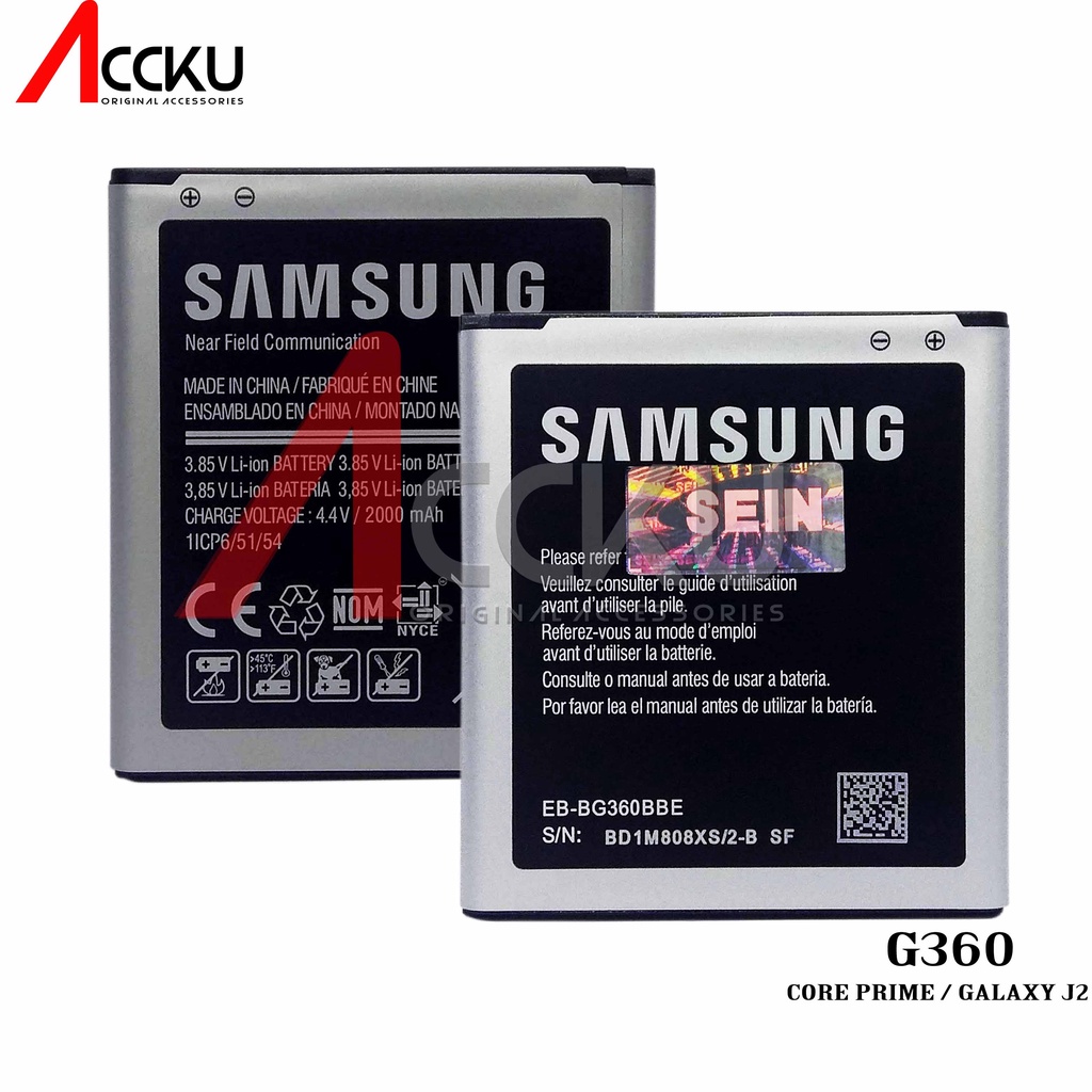 BATERAI SAMSUNG G360 BATTERY SAMSUNG GALAXY J2 GALAXY CORE PRIME ORIGINAL 99%