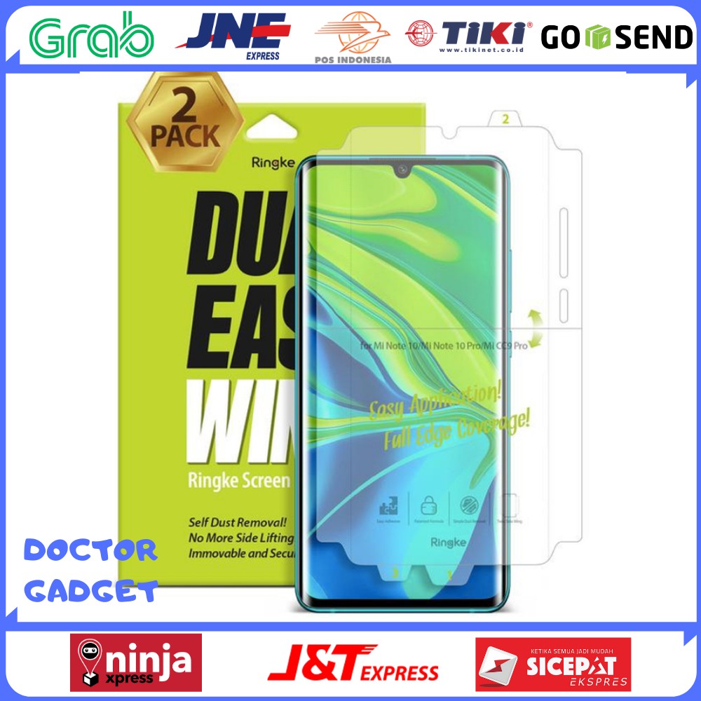 Ringke Dual Easy Wing Screen Protector Anti Gores Minote 10 Pro