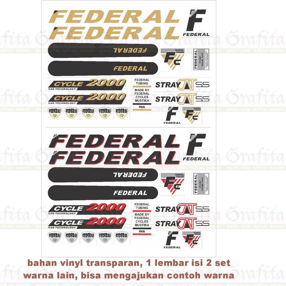 

Stock banyak M5l (1lbr = 2set) Stiker Striping Federal Stray Cat SS KM M RFD