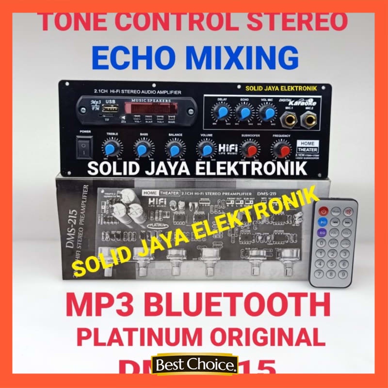 KIT TONE CONTROL KONTROL 2.1 MIXING ECHO MIC MP3 BLUETOOTH SUBWOOFER