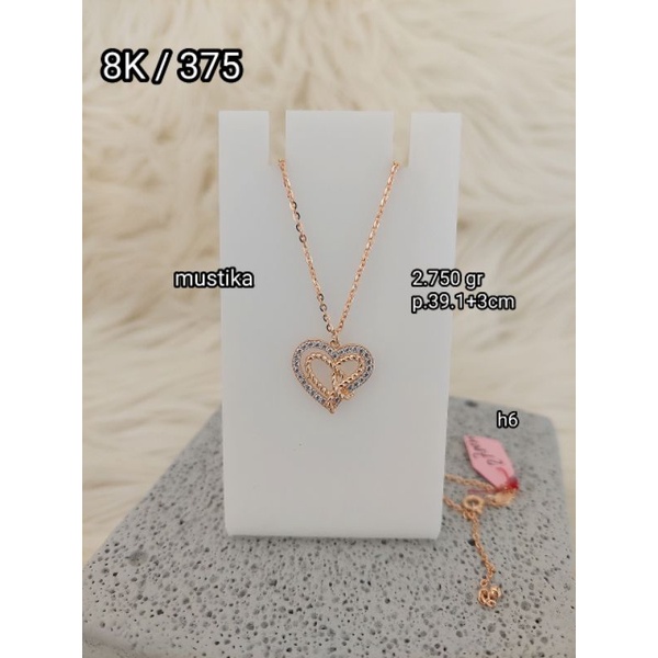 Kalung model love 8K / 375 - Mustika