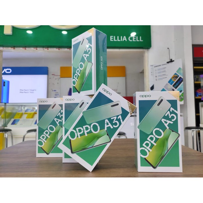 Oppo A31 6/128 - Ram 6 GB Rom 128 GB -  Garansi Resmi - Hijau - Hitam - Putih