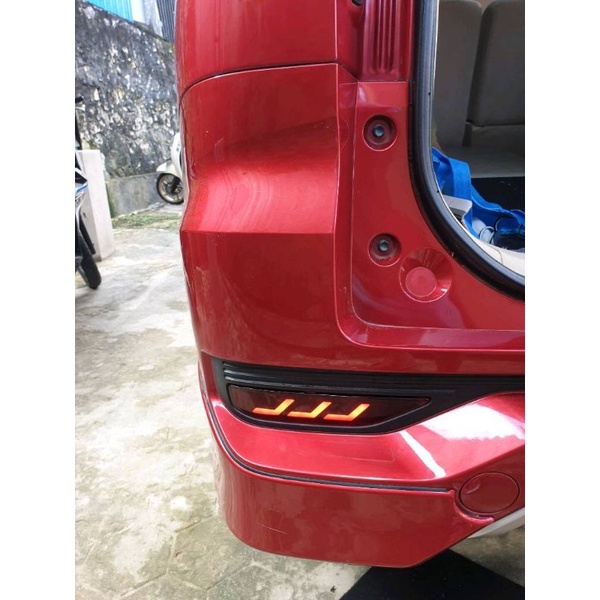 rear reflektor bumper bemper belakang mitsubishi xpander mata kucing lampu led plasma cob