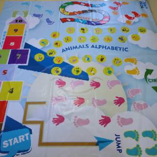 Sensory Path mainan  edukasi anak engklek kaki tangan ular  