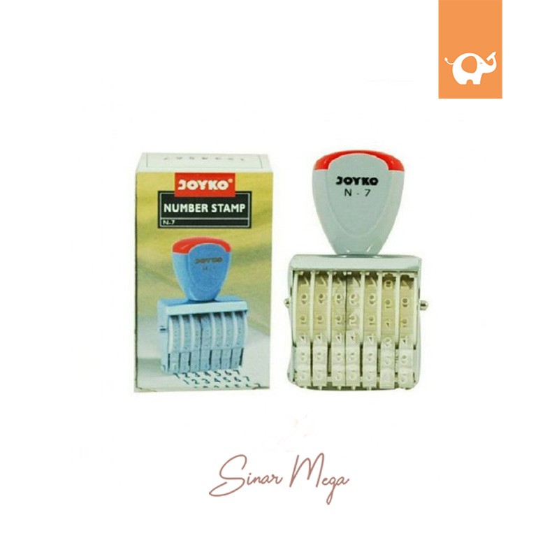 

Joyko Number Stamp N-7 /Stempel Angka Nomor 7 Digits Murah Berkualitas