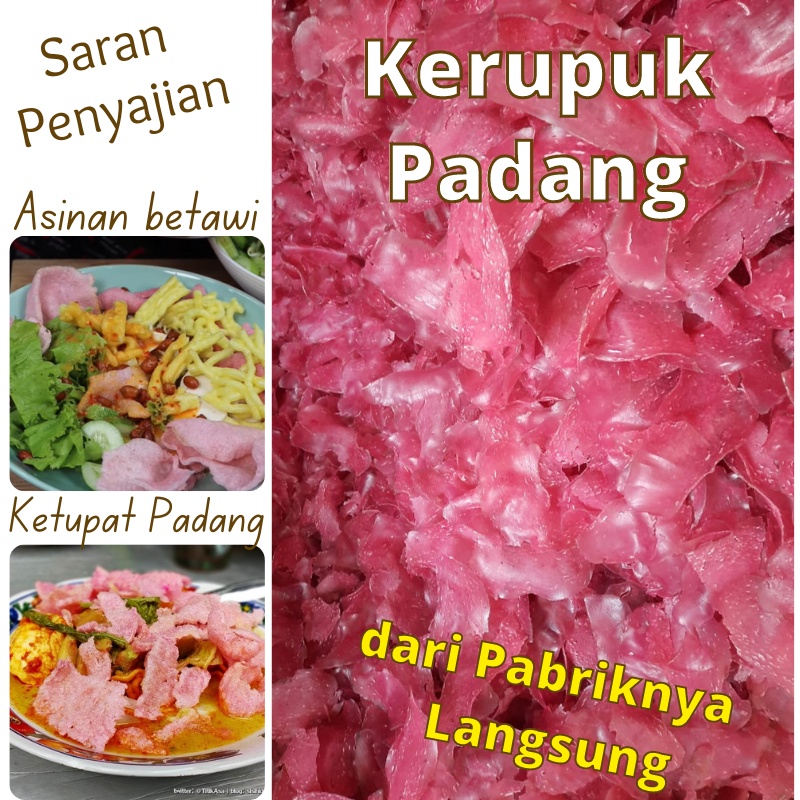 

Kerupuk Merah Asli Padang 250gr netto