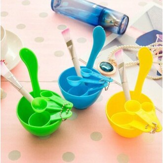 TIKTOK - D8009 Alat Perawatan / Set 4 in 1 Import / K145 Mangkok Masker Set 4 in 1 / Kuas Alat Make Up / Mask Bowl / Mask Tools