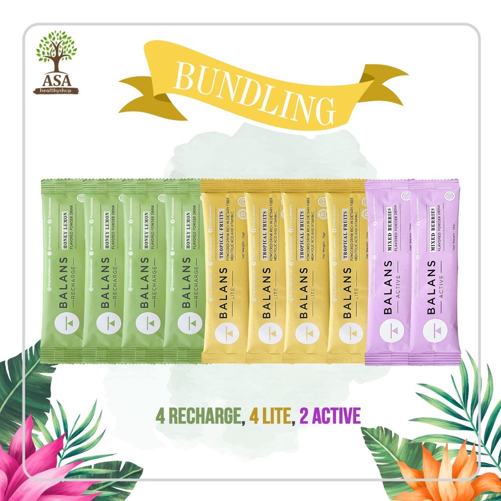 Balans Active/Recharge/Lite Sachet BUNDLING isi 10 pcs