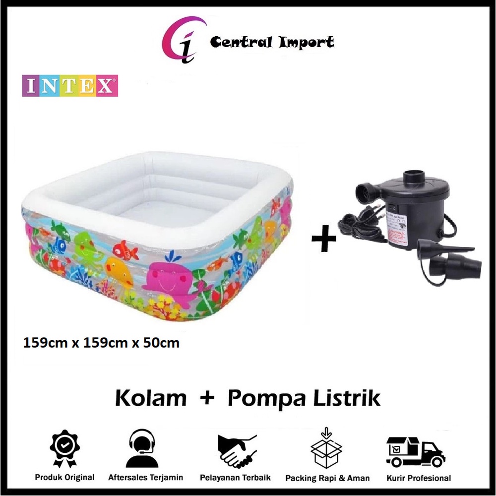 Intex Kolam Renang Anak Besar Motif Ikan - Kolam Anak - Intex 57471