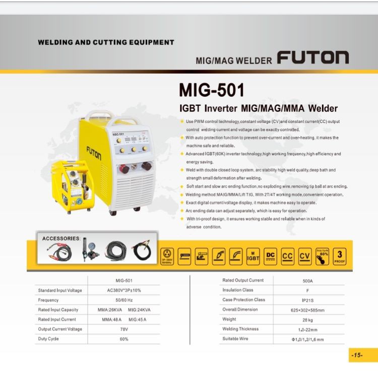 FUTON LAS CO INVERTER 500 A [MIG-501]