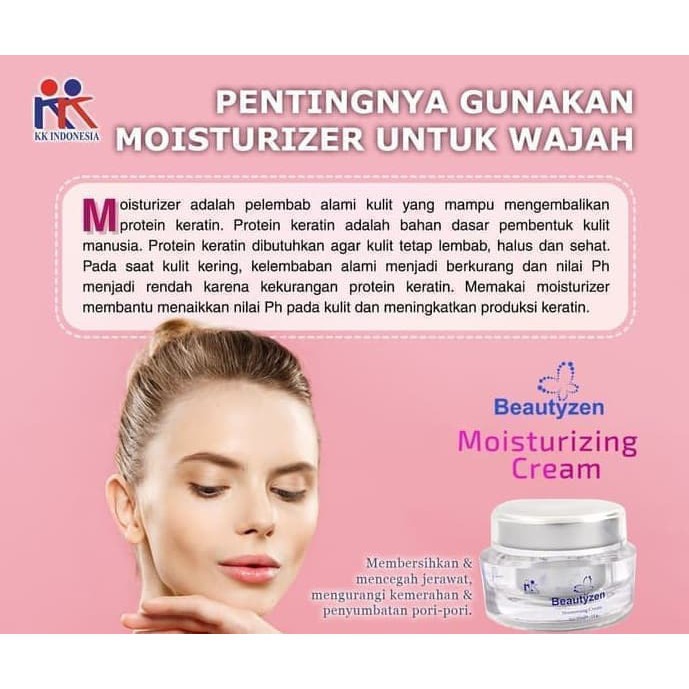 Beautyzen O2XY Face Cream &amp; Moisturizing Cream KK Indonesia Memperlambat tanda Penuaan Dini