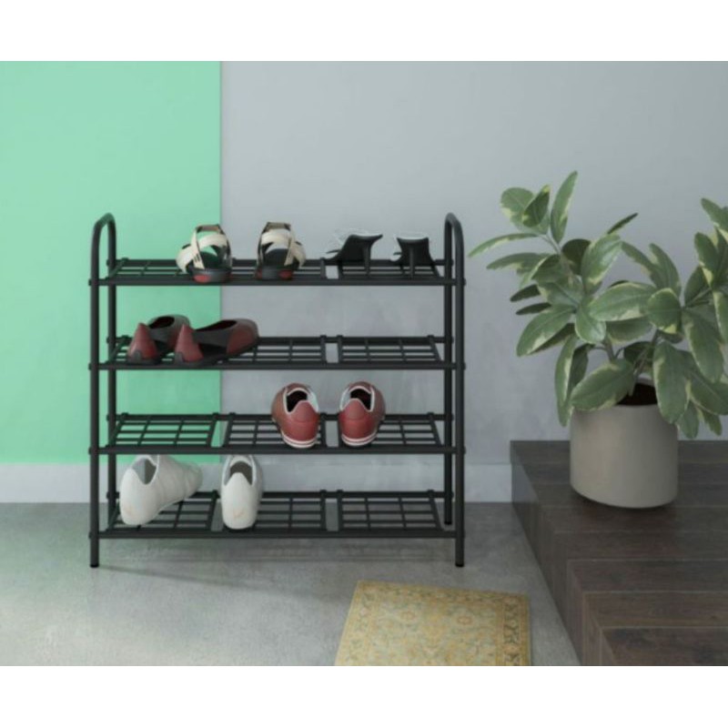 Rak Sepatu Rak Sandal Rak Besi 4 Susun Orbitrend